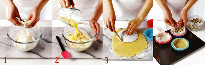 Как приготовить тесто - Корзиночки с кремом