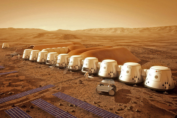 Колония землян на Марсе
