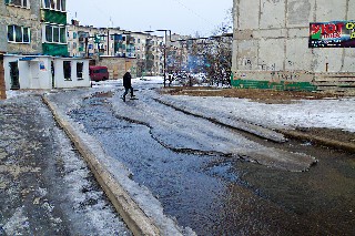 Весенний паводок в Торезе