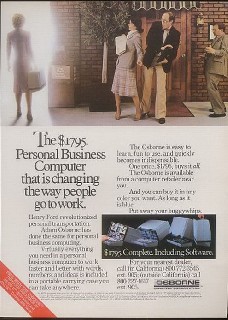 Osborne 1 старая реклама компьютеров