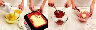 Как приготовить бисквит и мусс   Пирожные с малиновым муссом