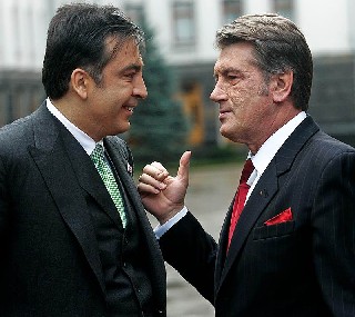 Ющенко и Саакашвилли