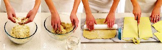 Как приготовить тесто и начинку   Пирожки с мясом и перцем