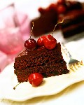Шоколадно вишневый торт